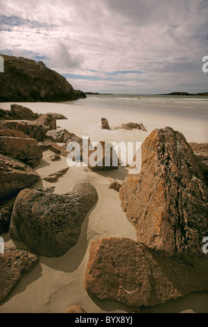 Uig sands traigh ou Uuige, Isle Of Lewis, Western Isles, îles Hébrides, Ecosse, Royaume-Uni Banque D'Images