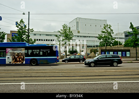 La propriété de l'état de l'Opéra National de Finlande qui a ouvert ses portes en 1993, est l'accueil des principaux Opera Company en Finlande, Helsinki Banque D'Images