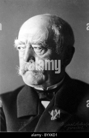 OTTO von Bismarck (1815-1898) Homme d'État allemand ici à la fin de 1890 après avoir quitté leur poste qu'Ist Chancelier de l'Empire allemand Banque D'Images