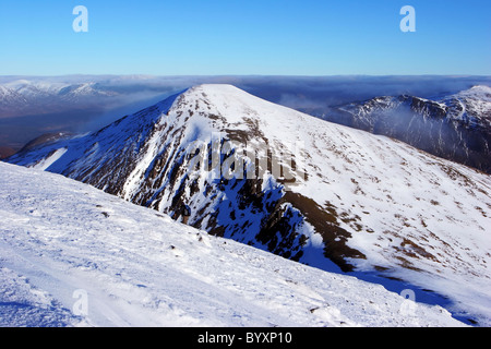 Stob a'Dromore West Mheadhoin vu de Stob Coire Easian. Banque D'Images