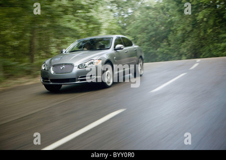 Jaguar est montrant la toute nouvelle berline XF au salon de Francfort en Allemagne. Un emplacement, puisque les Britanniques Banque D'Images