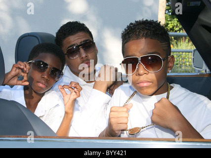 Enfants Diddys Big Christian,Petit,Quincy et enfant du milieu Justin 'The Real White Party", présenté par Sean 'Diddy' Combs à Banque D'Images