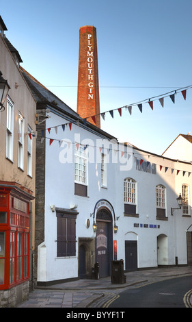 Distillerie de Blackfriars, accueil de Plymouth Gin, sur le Barbican de Plymouth, Devon. Banque D'Images