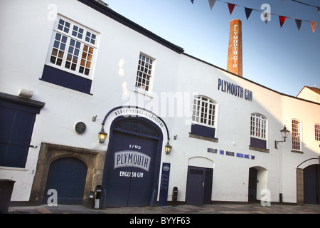 Distillerie de Blackfriars, accueil de Plymouth Gin, sur le Barbican de Plymouth, Devon. Banque D'Images