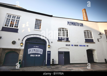 Distillerie de Blackfriars, accueil de Plymouth Gin, sur le Barbican de Plymouth, Devon. Banque D'Images