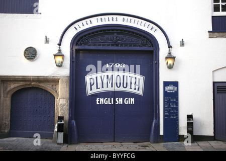 Black Friars Distillery, accueil de Plymouth Gin, sur le Barbican de Plymouth, Devon. Banque D'Images