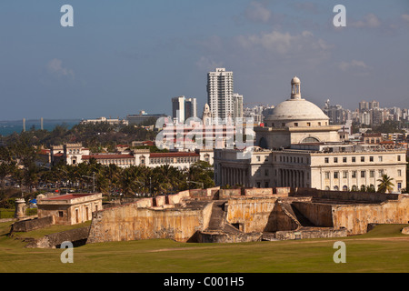 Capitol de Porto Rico à San Juan, Porto Rico. Banque D'Images