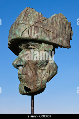 Sculpture à la mémoire des soldats abandonnés pendant son temps au National Memorial Arboretum.Staffordshire England UK Banque D'Images