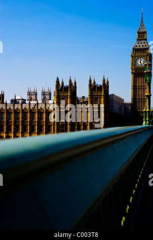 Résumé IMAGE DE BIG BEN ET DU PARLEMENT DE WESTMINSTER BRIDGE Banque D'Images