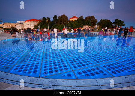 Zadar, Salutations au soleil, Croatie, Adriatique, Europe Banque D'Images