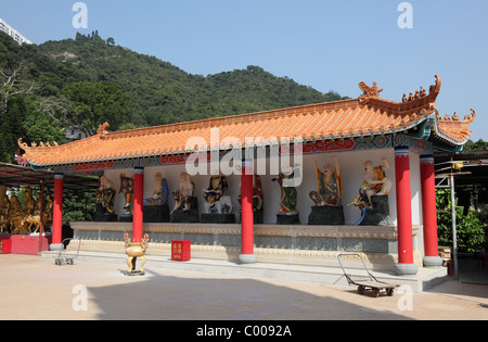 Temple de 10000 Bouddhas à Hong Kong Banque D'Images