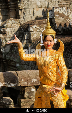 Danseuse de Makala à Angkor Thom, Siem Reap, Cambodge Banque D'Images