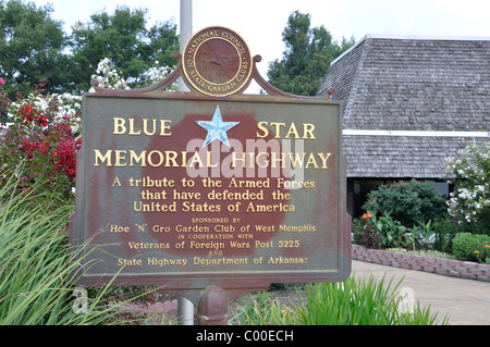 Blue Star Memorial Highway, Arkansas, États-Unis Banque D'Images