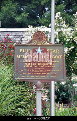 Blue Star Memorial Highway, Arkansas, États-Unis Banque D'Images