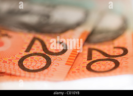 Vingt dollars australiens ( 20 ) Notes Banque D'Images