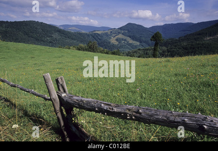 Vue de la Muranska planina NP de Cremosna, près de Nitra. Banque D'Images