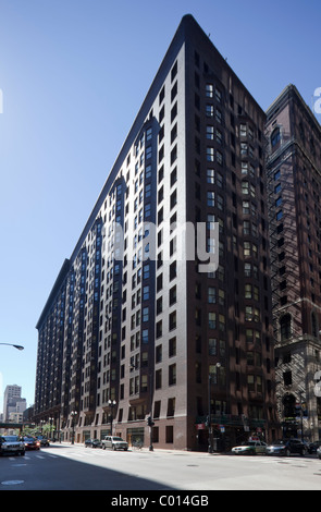 Le bâtiment Monadnock, 53 West Jackson Boulevard, Chicago, Illinois, États-Unis Banque D'Images