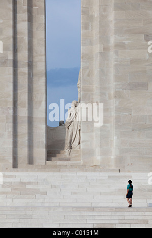 Première Guerre mondiale Vimy memorial canadien France Banque D'Images