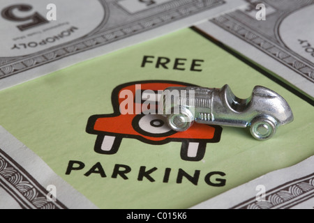 Parking gratuit sur le jeu de monopoly