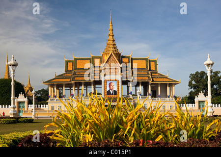 Palais Royal, Phnom Penh, Cambodge Banque D'Images