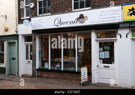 Queenies confiserie à l'ancienne à King's Lynn. Banque D'Images
