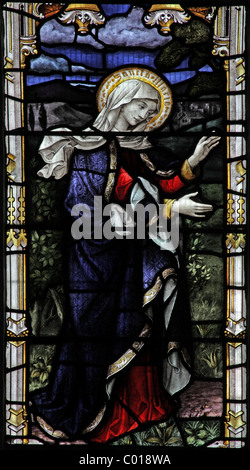 Vitrail représentant Saint Mary's Church St, EATA, Atcham, Shropshire Banque D'Images