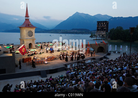 Festival sur un terrain commun, Daellebach Kari - le Festival Musical, Thoune, Thoune, canton de Berne, Suisse, Europe Banque D'Images