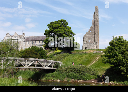 Clocher jaune, Boyne, garniture, comté de Meath, Leinster, Irlande, Europe Banque D'Images