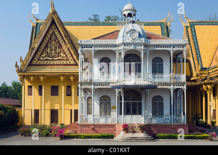 Pavilion de Napoléon III dans le Palais Royal, Phnom Penh, Cambodge, Indochine, Asie du Sud, Asie Banque D'Images