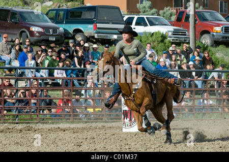 Rodeo, Gardiner, Montana, USA, Amérique du Nord Banque D'Images