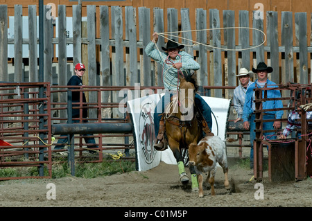 Rodeo, Gardiner, Montana, USA, Amérique du Nord Banque D'Images