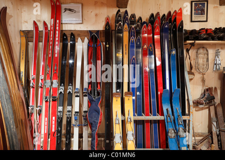 Markus Wasmeier, ciel ancienne ferme et musée des sports d'hiver, Schliersee, Haute-Bavière, Bavaria, Germany, Europe Banque D'Images