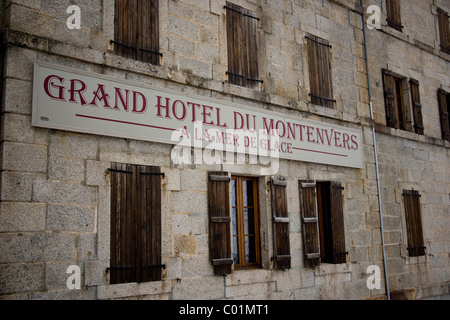 Grand Hôtel du Montenvers Mer de Glace, en Haute-Savoie, Région Rhône-Alpes, France, Europe Banque D'Images