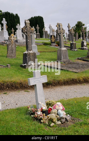 Cimetière des Irlandais à Birr, County Offaly, Midlands, République d'Irlande, Europe Banque D'Images
