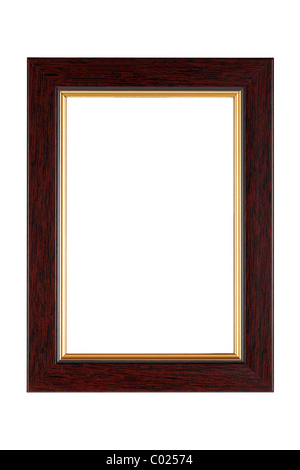 Brown gold frame dentelle - verticalement Banque D'Images