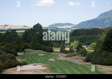 Golf International de Wairakei, Taupo, Nouvelle-Zélande Banque D'Images