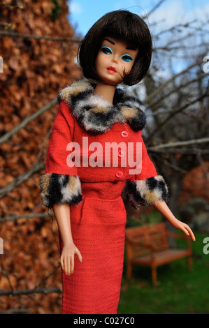 Barbie Vintage 1964 - American Girl Fabriquée Au Japon - Collectionneur Avec Boîte Et Accessoires