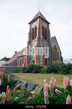 La Cathédrale Christ Church, Stanley, les îles Falkland Banque D'Images