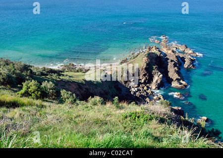 Point le plus à Cape Byron, Nouvelle-Galles du Sud (153°38' E) Banque D'Images