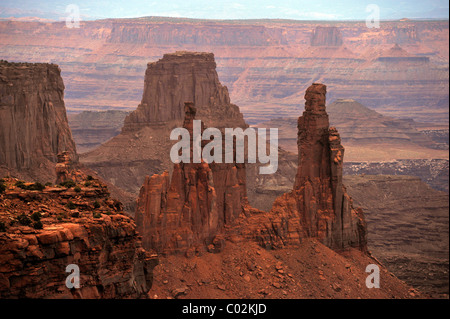 Femme lave Arch, Buck Canyon, île dans le ciel, le Parc National de Canyonlands, Moab, Utah, USA, Amérique Latine Banque D'Images