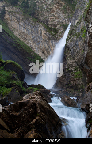 Goessnitz Cascade, Heiligenblut, le Parc National du Hohe Tauern, Carinthie, Autriche, Europe Banque D'Images