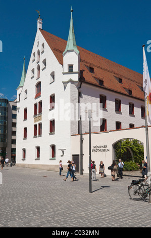 Munich Stadtmuseum sur place Jakobsplatz, Munich, Haute-Bavière, Bavaria, Germany, Europe Banque D'Images