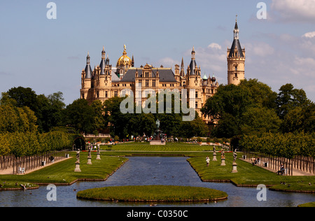 Château de Schwerin, Mecklembourg-Poméranie-Occidentale, Allemagne, Europe Banque D'Images