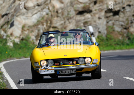 ADAC rallye de voitures anciennes, Mittelrhein-Classic 2010 Fiat Dino Spider, Weinaehr, Rhénanie-Palatinat, Allemagne, Europe Banque D'Images