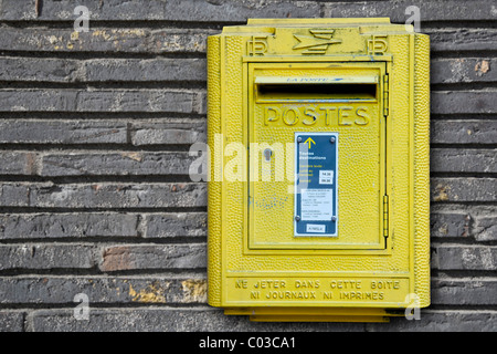 Lettre française fort sur un mur Banque D'Images