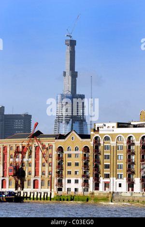 Le Shard London en construction Banque D'Images