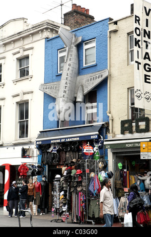 Maison de Camden High Street en cuir Banque D'Images