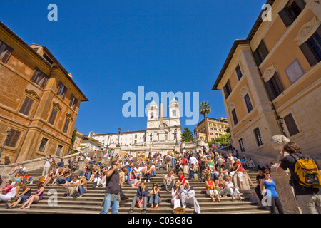 La place d'Espagne, Rome, Italie, Europe Banque D'Images