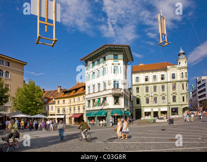 Magasin Urbanc, Preseren Square, Ljubljana, Slovénie, Europe Banque D'Images