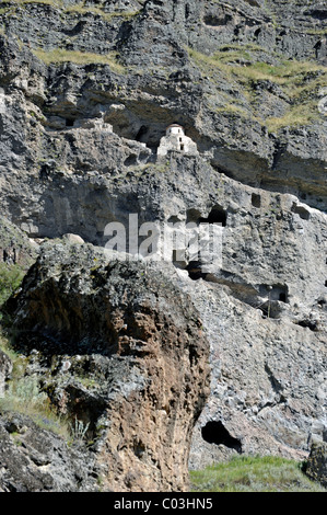 Église, monastère des grottes, Vanis, Kvabebi Mtkvari River Valley, la Géorgie, l'Asie occidentale Banque D'Images